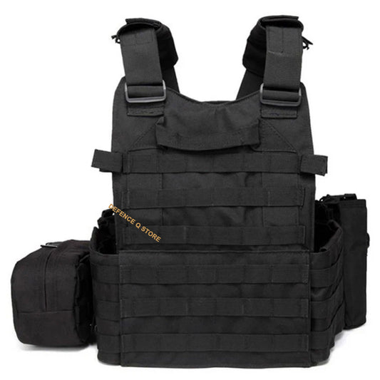The Air Force Tactical Vest Lightweight Loadout Combination is crafted with premium 600D oxford material for superior durability. Its MOLLE design, featuring front and back compartments, allows for customization to match your aggressive combat style. www.moralepatches.com.au