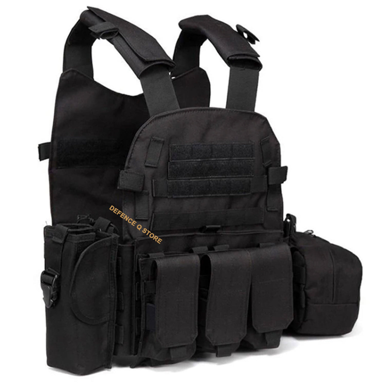 The Air Force Tactical Vest Lightweight Loadout Combination is crafted with premium 600D oxford material for superior durability. Its MOLLE design, featuring front and back compartments, allows for customization to match your aggressive combat style. www.moralepatches.com.au