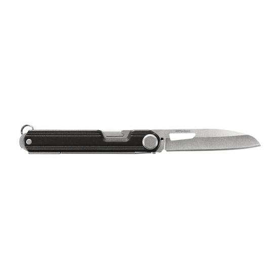 You won’t find rounded smooth plastic or thin dainty blades on this tool. Large tool tabs and indications get you to the right tool the first time with a thumb, not a finger nail. All your cutting needs in a thin frame; scissors for finer cuts and easy one-hand access to the 2-1/2” frame lock blade that can rip through anything you put in front of it. www.moralepatches.com.au