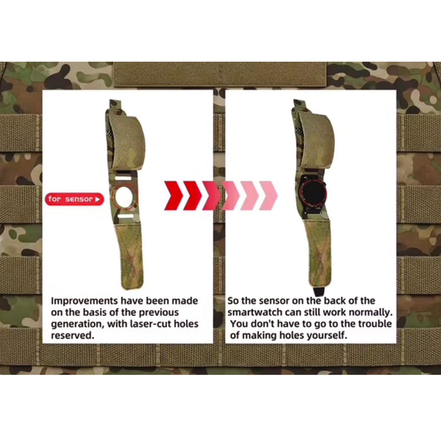 Military Watchbands are made with a durable and strong nylon material. The watchband fits an assortment of military watches, measured at 17.5cm x 5cm and features a velcro closure. The military watchband is designed with comfort in mind for those who spend a lot of time in the field. www.moralepatches.com.au