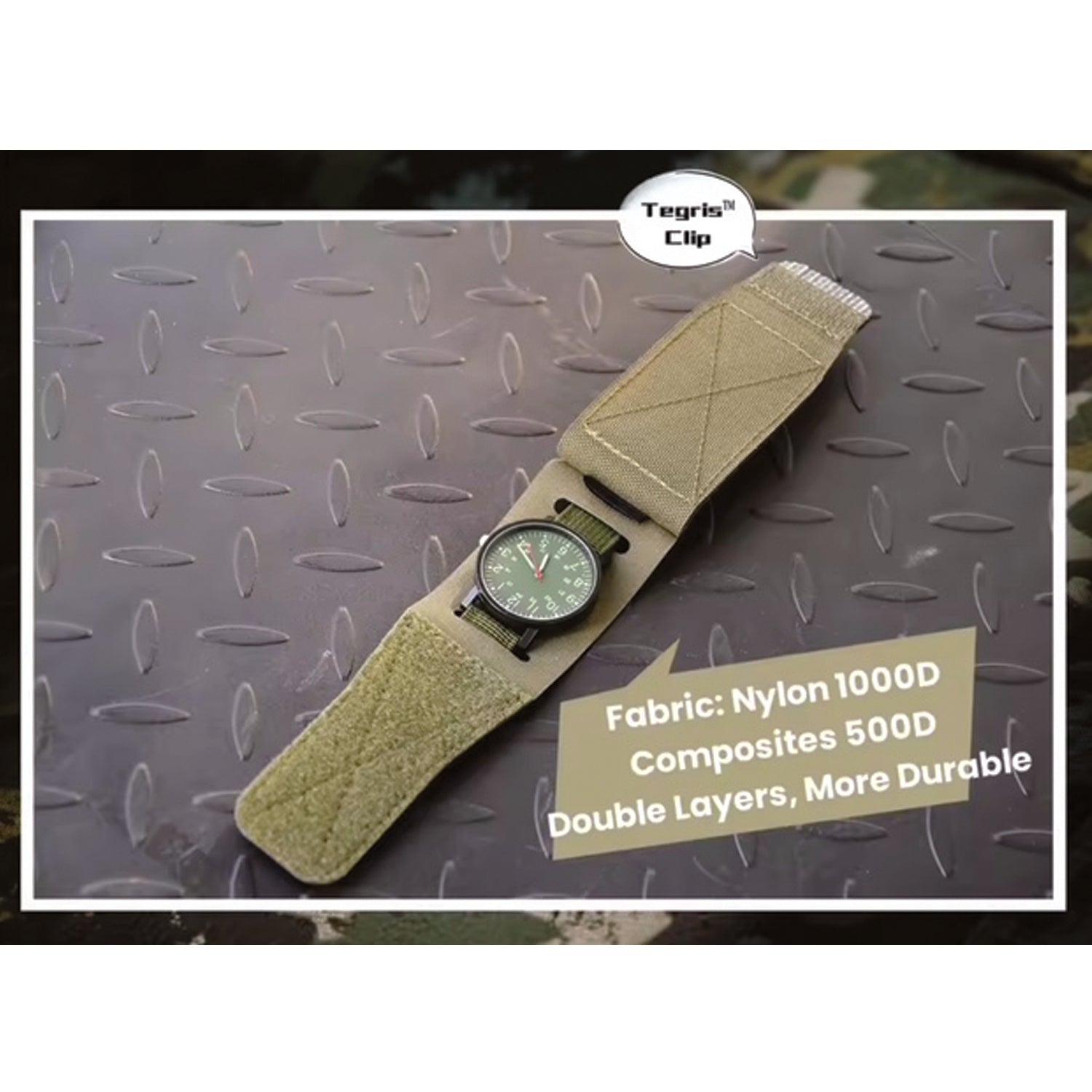 Military Watchbands are made with a durable and strong nylon material. The watchband fits an assortment of military watches, measured at 17.5cm x 5cm and features a velcro closure. The military watchband is designed with comfort in mind for those who spend a lot of time in the field. www.moralepatches.com.au
