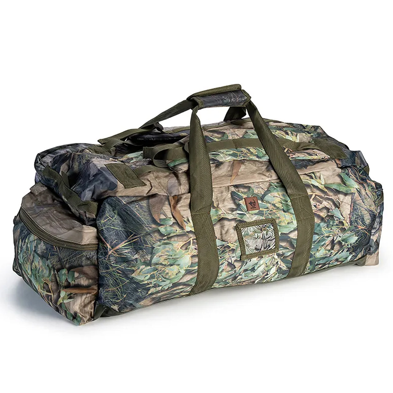 Experience the rugged outdoors with Austealth's Native Camouflage 100L Duffle Bag! Made of 900D Oxford Fabric for superior strength and waterproofing, this bag has everything you need to conquer any terrain. www.moralepatches.com.au