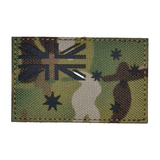Experience the versatility and quality of our Australia Multicam Laser Cut Patch! This 8x5cm patch features a hook and loop backing for easy application and removal. Both hook and loop pieces are provided for your convenience. Show off your love for Australia in style with this must-have patch! www.moralepatches.com.au