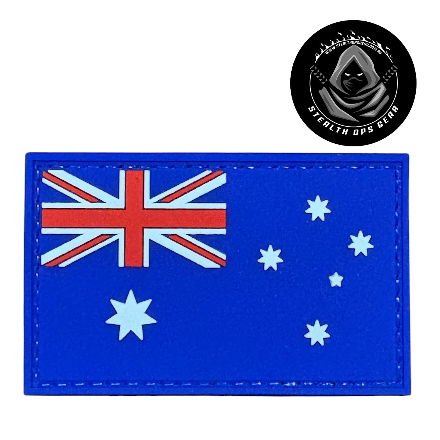 Make a bold statement with the Australia Raised Symbols PVC Morale Patch Hook &amp; Loop. This striking 8x5cm patch features laser-cut precision detailing that demands attention. www.moralepatches.com.au