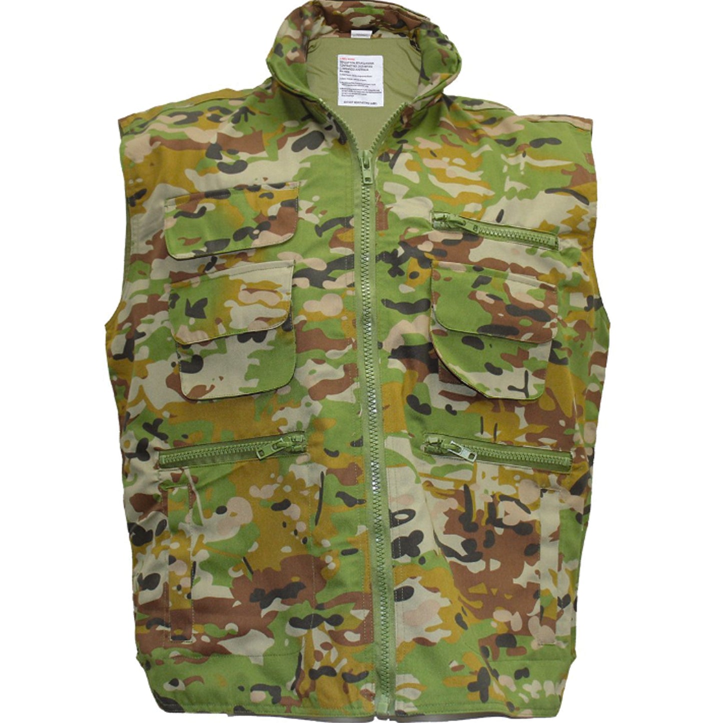 The Australian Multicam Ranger Vest AMC is built for serious fieldwork. Eight strategically placed front pockets—three with secure velcro flaps, three with reliable zips, and two hand warmers—keep your essentials within reach. www.moralepatches.com.au