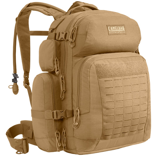 Low-profile Composite MOLLE panel on front for secure attachment of accessory pouches 4 zippers on main compartment allow for multiple access points to gear Full clamshell opening for easy access to gear ASIPS Radio attachment points hold comms securely with dual antenna ports Multiple drink tube exit ports -- for routing drink tube over the shoulder or under an arm www.moralepatches.com.au