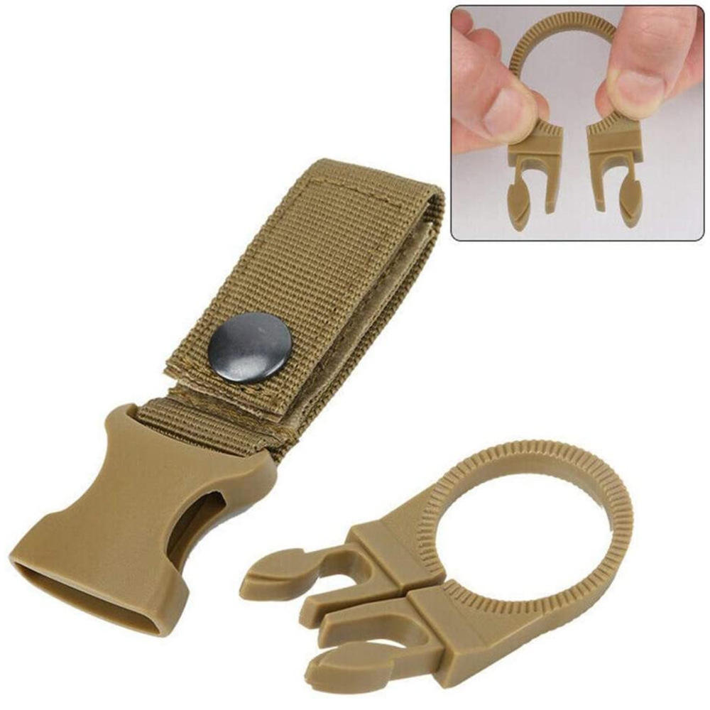 Stay hydrated without breaking stride. This versatile water bottle holder clips securely to your belt, MOLLE webbing, pack, or vest—keeping your drink within arm's reach during missions, training, hikes, or hunts. The quick-release system lets you grab a drink in seconds, no fumbling required.  www.moralepatches.com.au