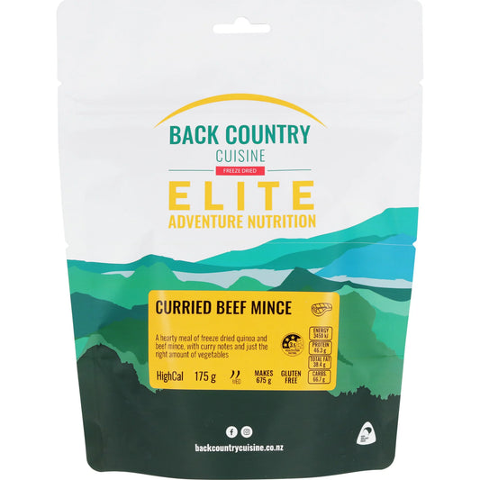 A hearty meal of freeze-dried quinoa and beef mince, with curry notes and just the right amount of vegetables. www.moralepatches.com.au