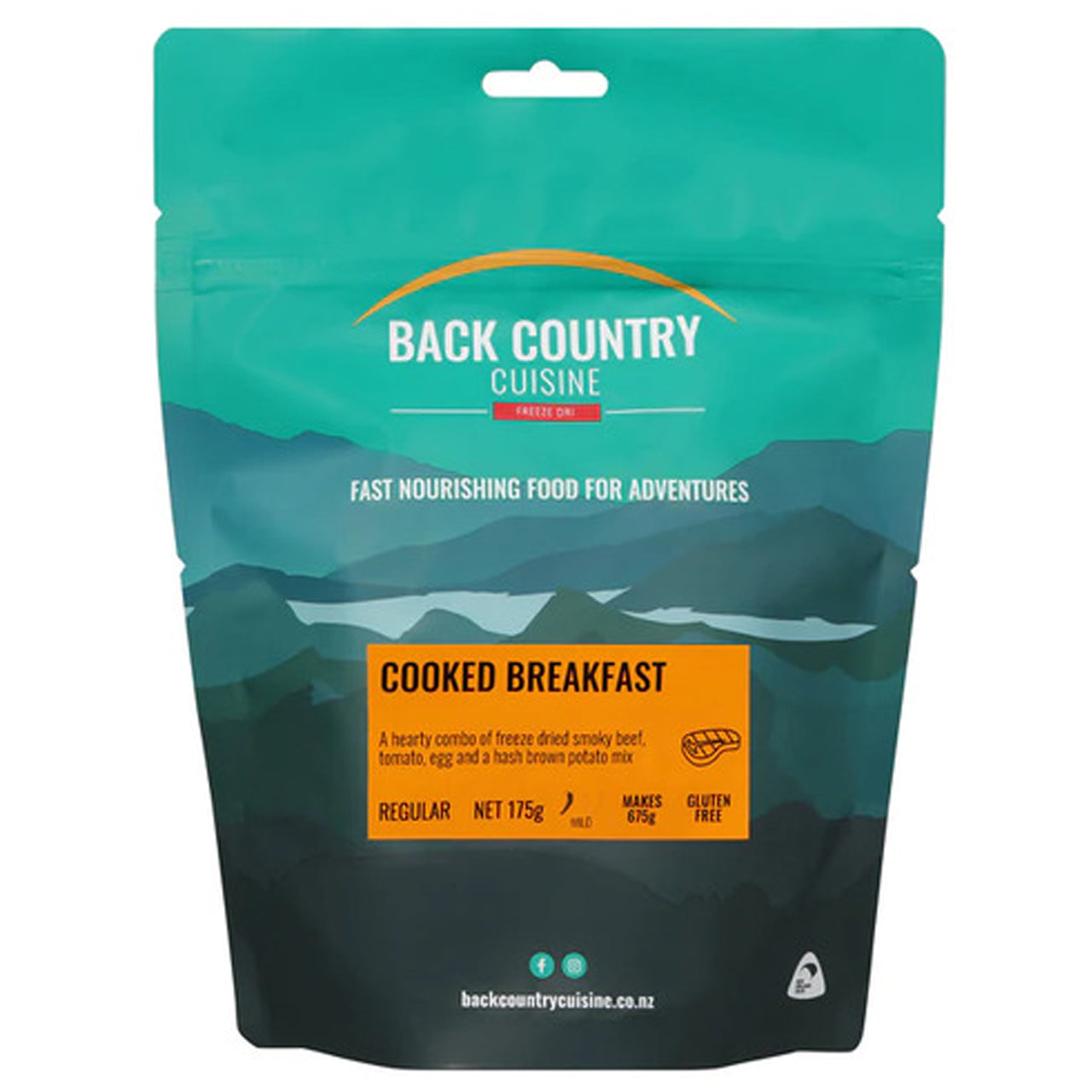 Back Country Cuisine Freeze Dried Meal Cooked Breakfast – Morale ...