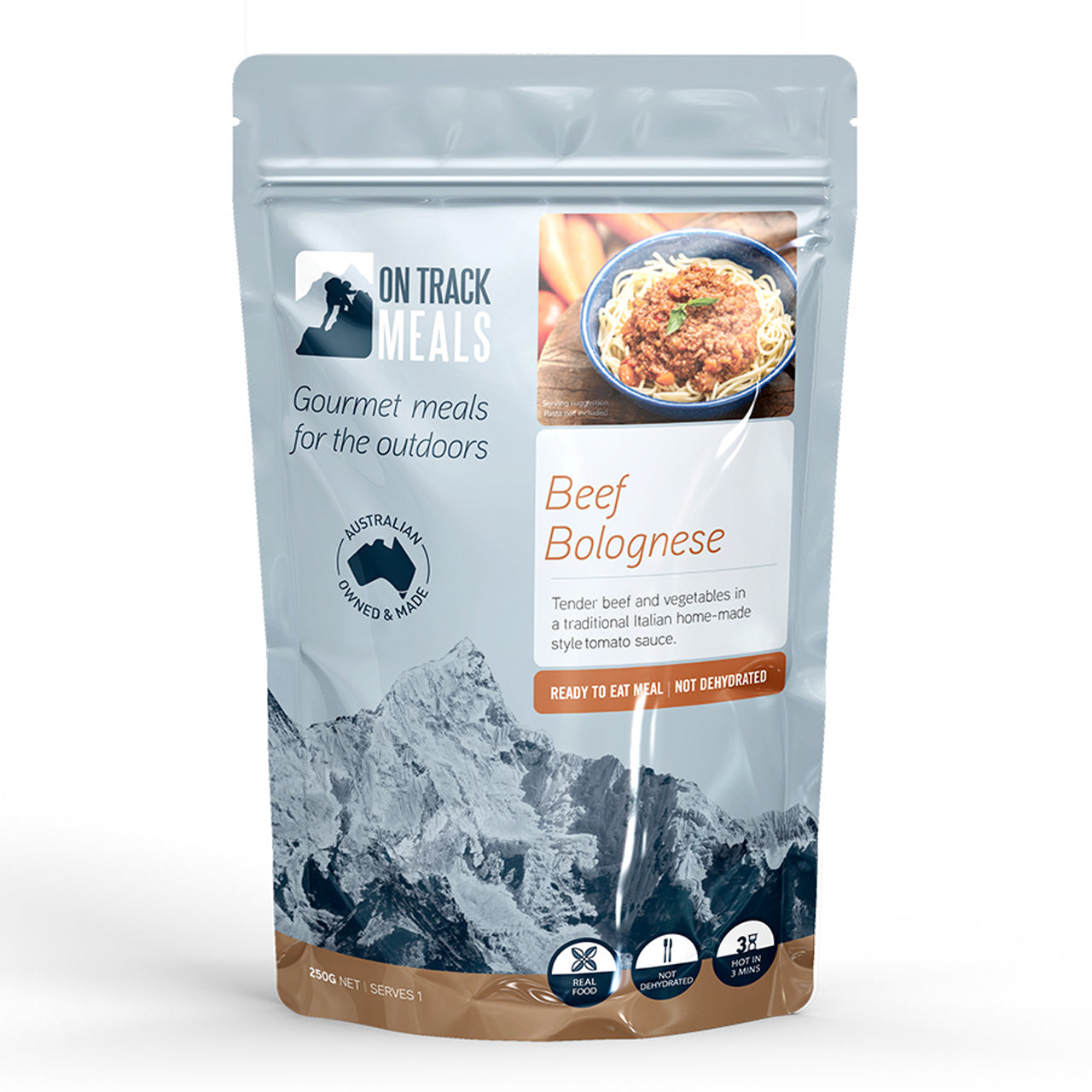 Beef Rations MRE Military Single Ration Pack Meal - Beef Bolognese – Morale Patches ...