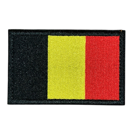 Unleash your creativity with the Belgium Embroidery Patch Hook &amp; Loop! Measuring 8x5cm and featuring a beautifully embroidered design and secure hook &amp; loop backing, this patch is a must-have for any collector. www.moralepatches.com.au