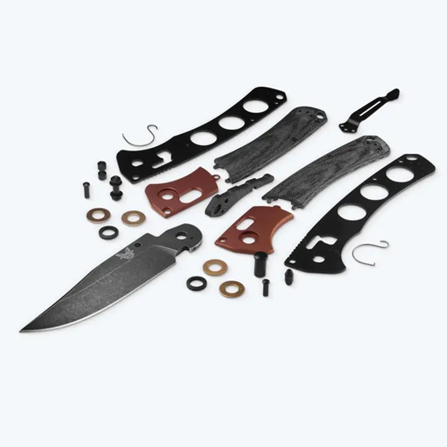 In keeping with its roots as an homage to tradition with a modern approach, the stylish 15080BK-04 Crooked River brings a dark, worn patina to the line. Pairing black canvas micarta handle scales with a burnt copper bolster, this classy folder features a powerful CPM-MagnaCut blade with a DLC Battlewash finish. www.moralepatches.com.au