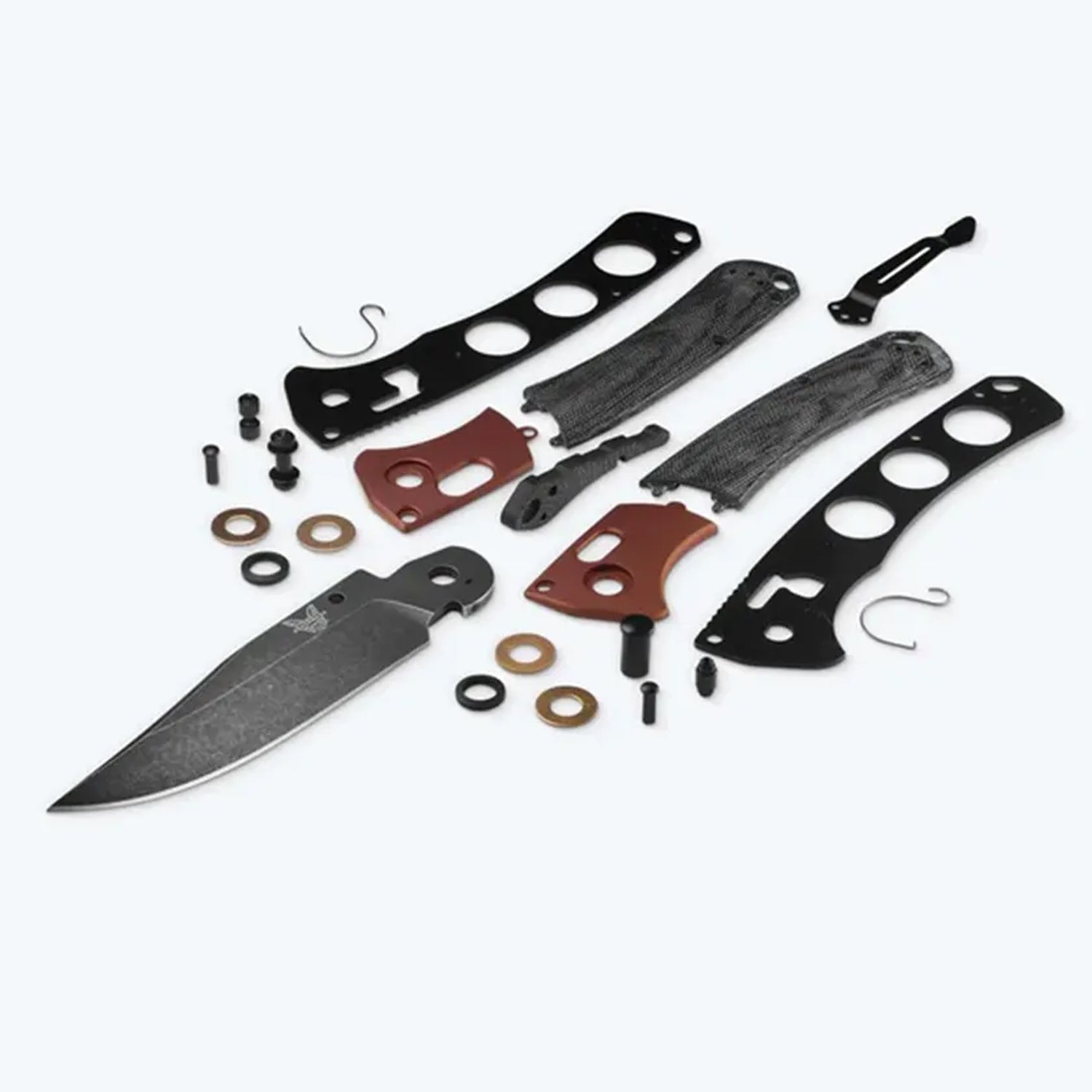 In keeping with its roots as an homage to tradition with a modern approach, the stylish 15080BK-04 Crooked River brings a dark, worn patina to the line. Pairing black canvas micarta handle scales with a burnt copper bolster, this classy folder features a powerful CPM-MagnaCut blade with a DLC Battlewash finish. www.moralepatches.com.au