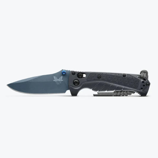 Benchmade's hard-use, aquatic EDC known as the “angler's favourite folder” just got a refresh. Meet the 18065BT-01 Mini Adira™, a stealthier variant of the original, built for tasks on deck and off. Donning an understated tempest gray Grivory handle paired with a pop of sapphire blue PVD on the thumbstud, the 18065BT-01 Mini Adira™ sports a nimble 81.5mm&nbsp;drop point bladeof CPM-MagnaCut stainless steel, now with an updated Cerakote blue titanium blade finish. www.moralepatches.com.au