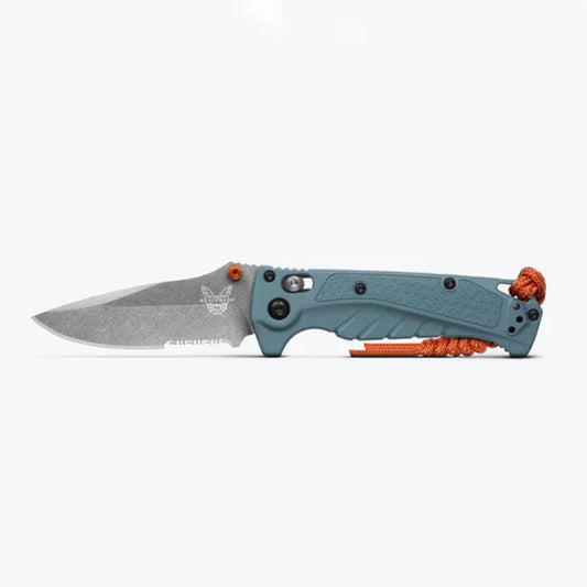 Benchmade's part serrated variant of the quintessential waterman's mini folder, the versatile 18065S Mini Adira™'s serrations bite into line and rope easier than without — a task that’s particularly apparent when a rope’s tension increases when wet. www.moralepatches.com.au