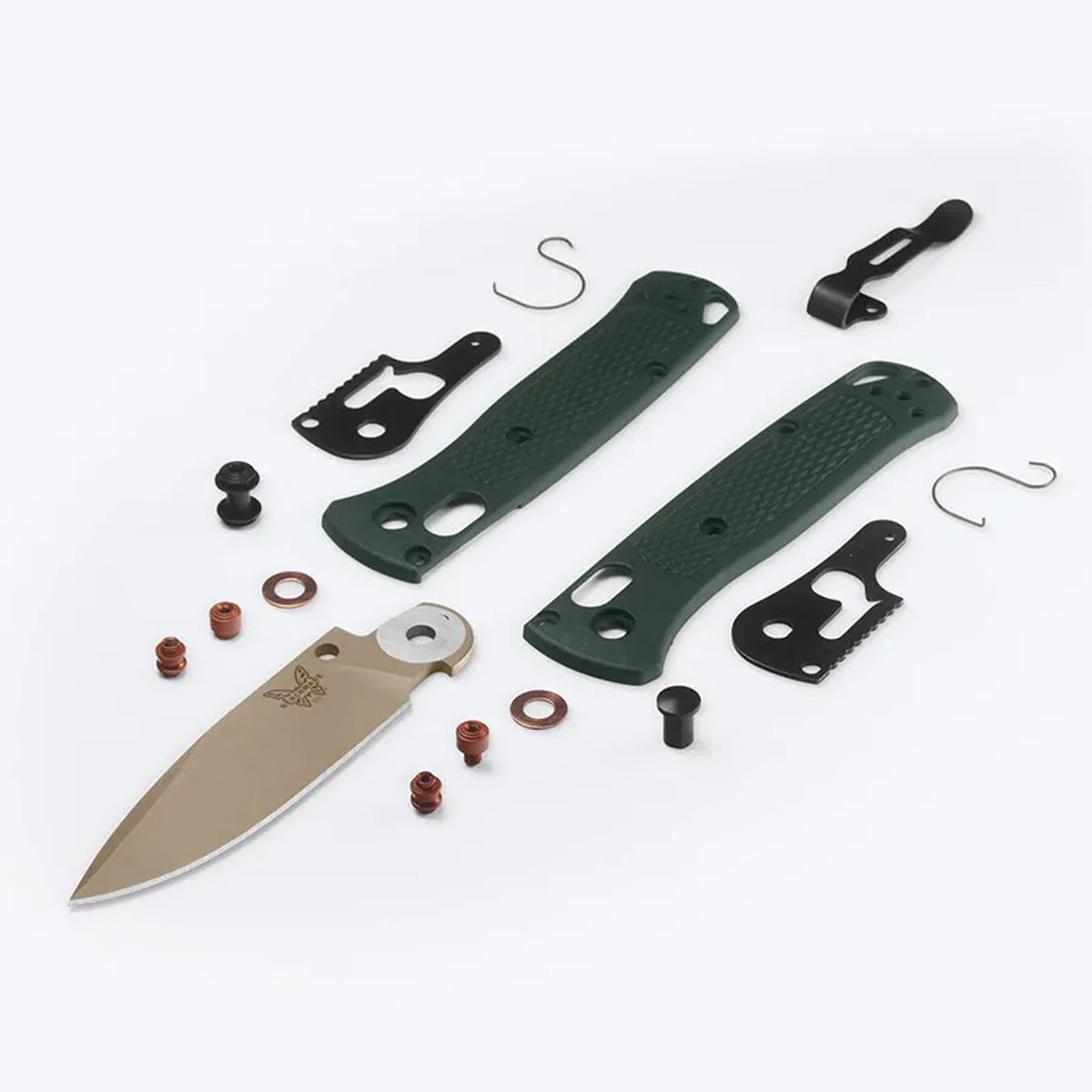 Benchmade Patch Benchmade 533TN-2601 Mini Bugout Taiga Green Grivory Folding Knife ...
