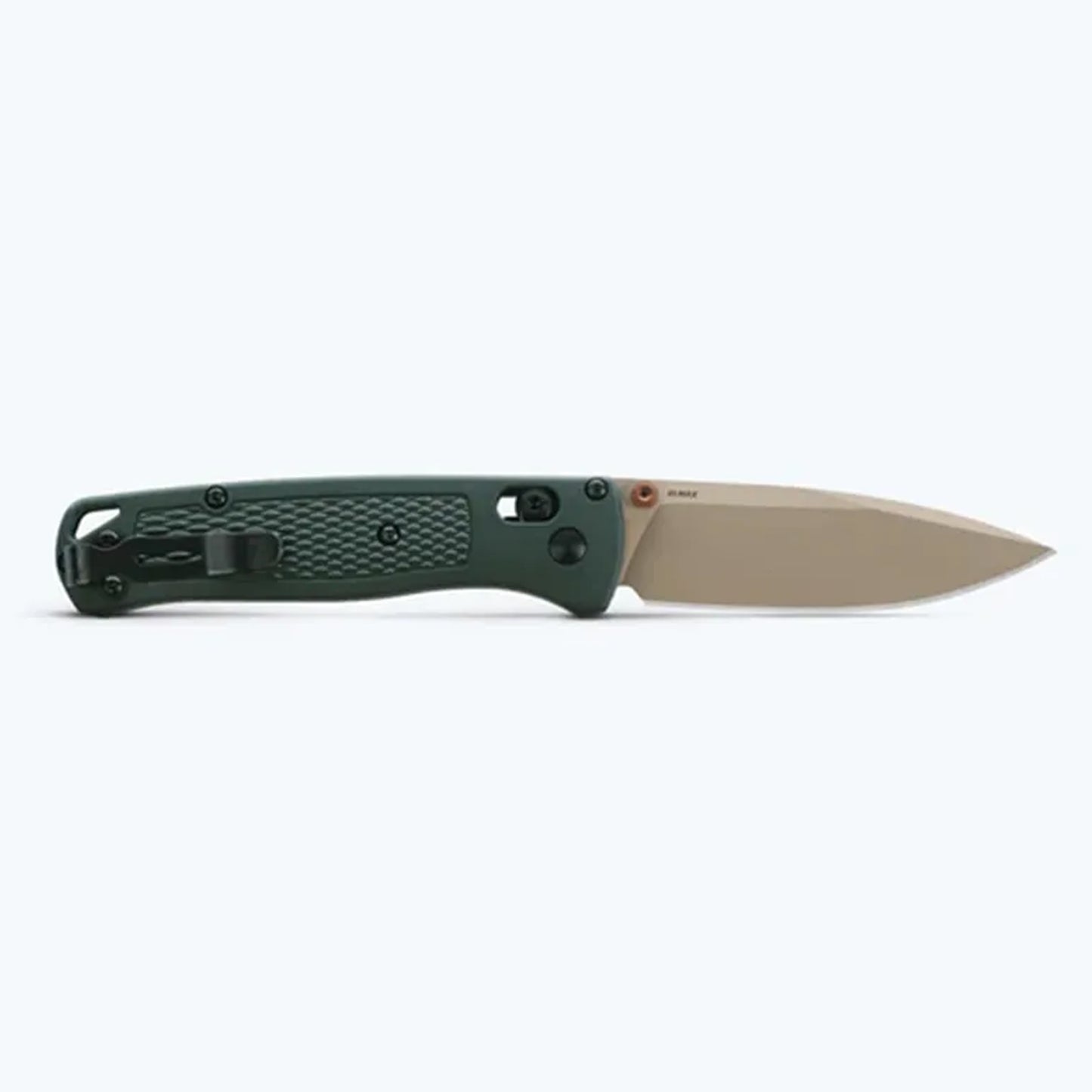 Limited release for&nbsp;2026 Season 1 - The Bugout&nbsp;gets a seasonal refresh with a Taiga Green Grivory®&nbsp;handle and McMillan Tan Cerakote blade. Paired with Burnt Copper accents, this limited variant is built for adventure while keeping weight to a minimum. Tip-down black oxide mini deep carry clip. Made in U.S.A. www.moralepatches.com.au