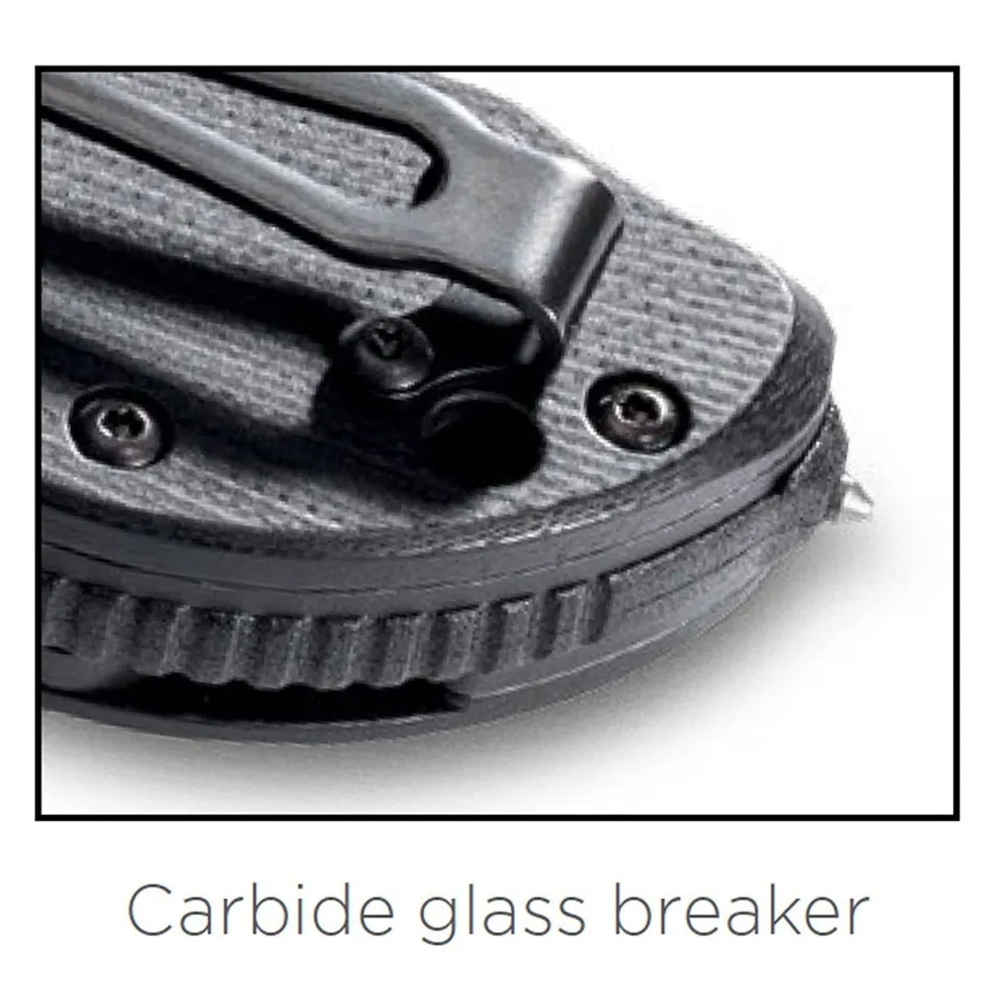 This 916 Triage® knife has all of the great features of Benchmade's&nbsp;original Triage rescue tool, and the added safety-utility benefit of the opposing bevel blunt tip blade.&nbsp;This dynamic triple utility tool includes part serrated knife, safety hook /strap cutter and carbide glass breaker. www.moralepatches.com.au