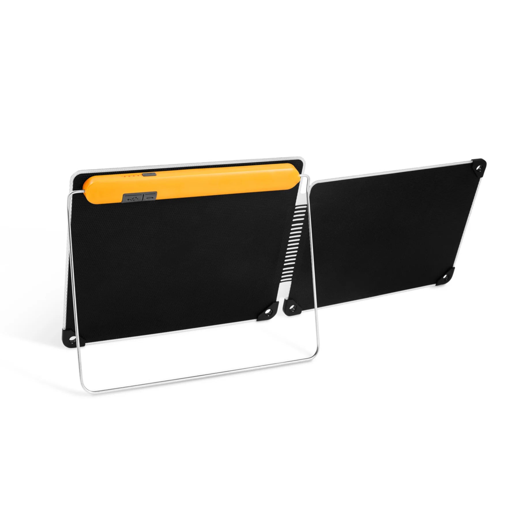 Power tablets, phones, and other gear with 10 watts of usable electricity. Featuring Biolite's Optimal Sun System, an integrated sundial aligns you to the sun to capture direct rays while a 360 degree kickstand simplifies positioning on uneven terrain. The folding design makes it easy to pack for any adventure. Use energy in real-time or store for later with the integrated 3200 mAh battery. www.moralepatches.com.au