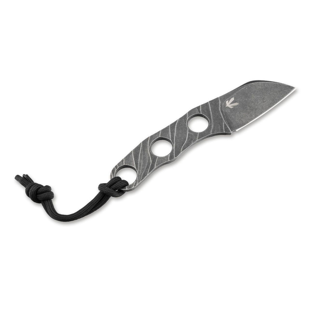 The Boker Plus Kazhan designed by Alexander Krava is a handy neck knife with a short sheepfoot blade that is ideal as a backup knife for everyday use due to its light weight. The young knifemaker from Lviv, Ukraine, places particular emphasis on the aesthetics of his designs, which are convincing not only as reliable tools but also as high quality accessories. The skeletonised Kazhan is made of D2 with a dark stonewash finish. www.moralepatches.com.au