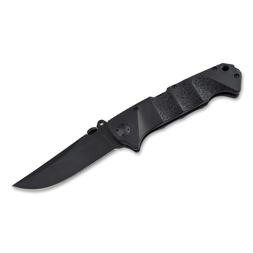 Even the first glance at the Boker Plus RBB reveals that this is a professional tactical knife. After the internationally renowned close combat expert Jim Wagner, had already trained police special operations commandos in Germany several times, Boker developed a tactical pocket knife together with him for use by police, military and security forces. The result is the Jim Wagner Reality-Based Blade. www.moralepatches.com.au
