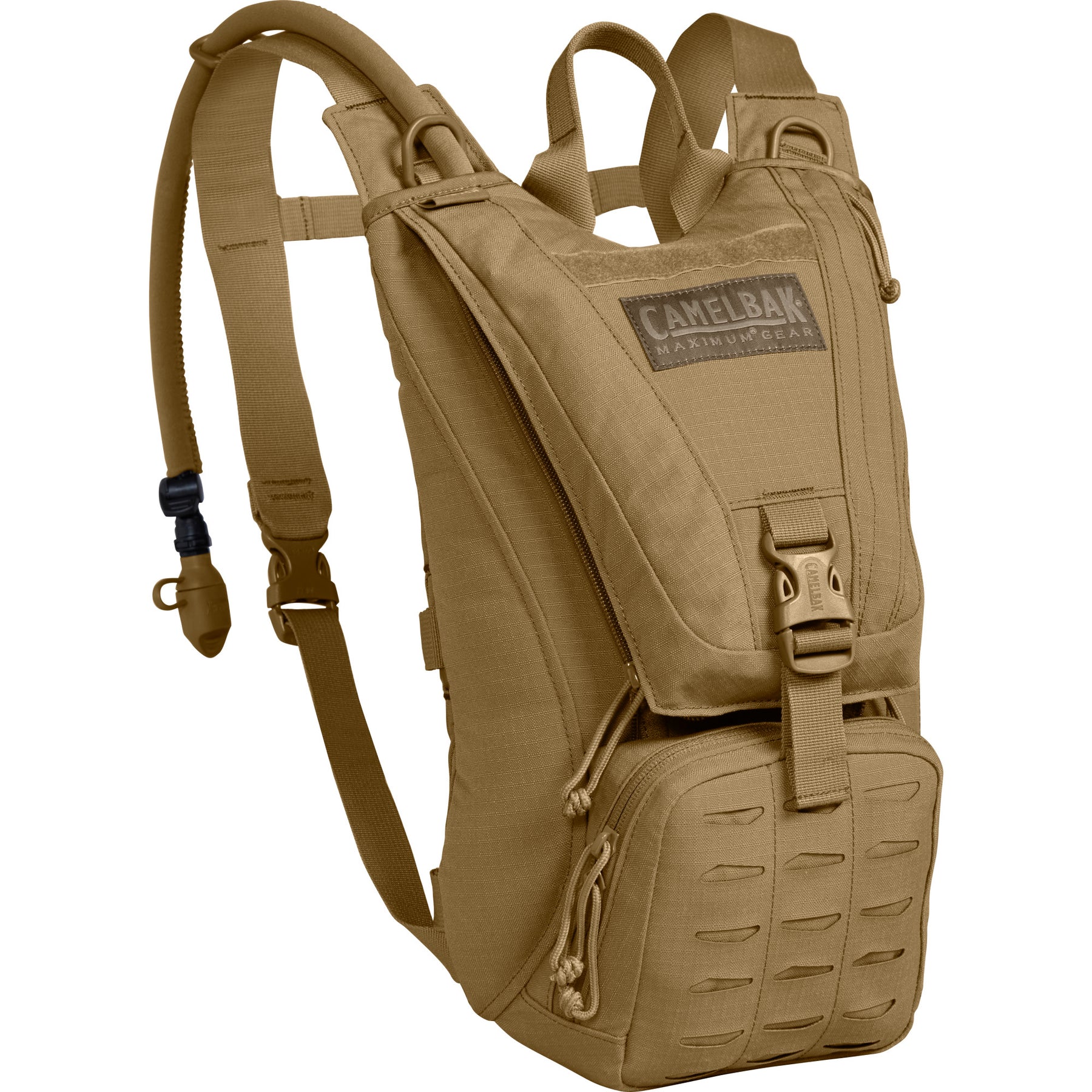 Perfect for shorter missions, the Ambush optimizes the area on a user's back with a wider platform, shorter torso length and reduced stack height. With external access to the 3L Mil Spec Crux Reservoir that provides 25% more water per sip, the Ambush is our largest hydration pack that includes external fill. www.moralepatches.com.au