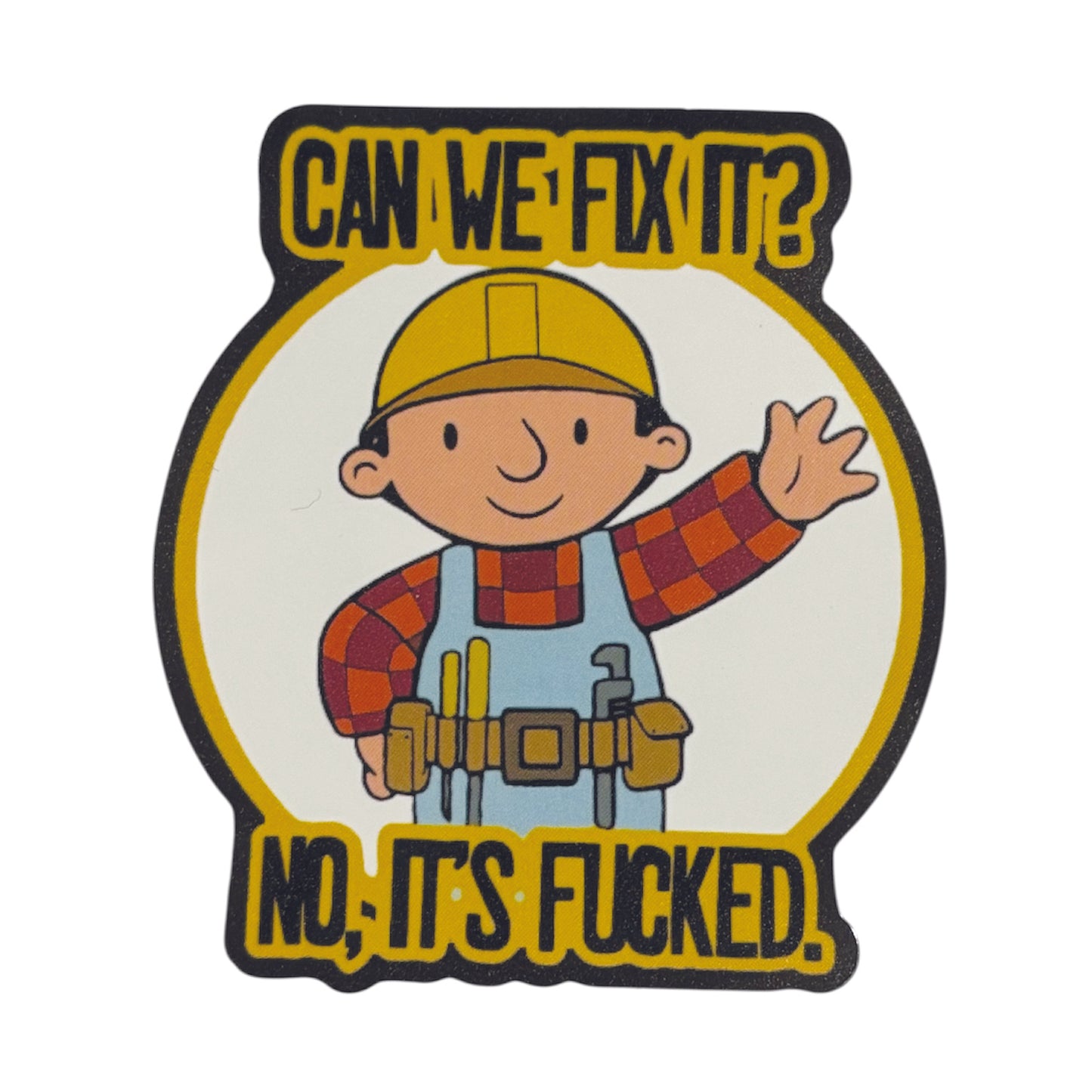 Brighten the mood of RAEME legends on tough days with this uplifting Can We Fix It Sticker! A perfect little boost for those who keep things running smoothly. www.moralepatches.com.au