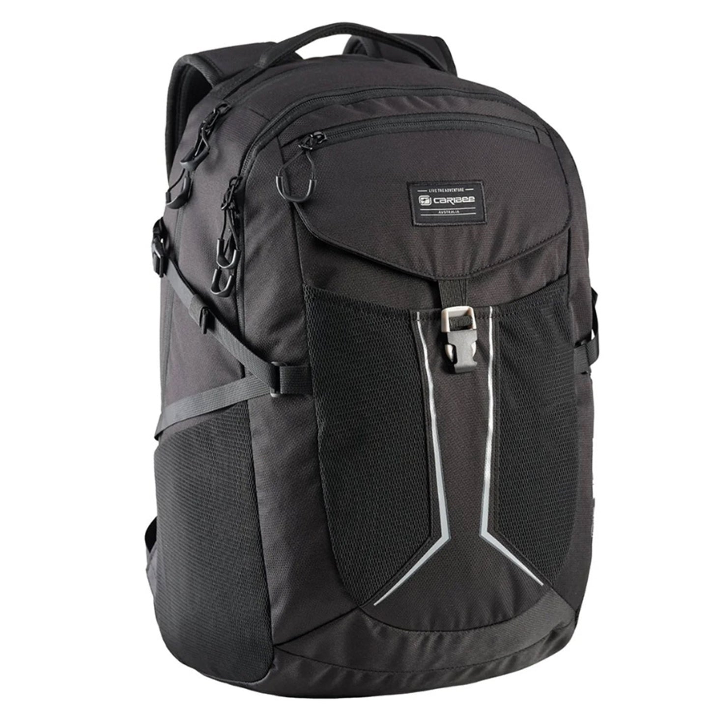 Volume: 30L/50 x 32 x 22cm
Premium quality, multi compartment 30L daypack
Action Back Extreme padded harness system
Sternum strap for improved pack stability
Large main storage pocket
Padded laptop sleeve fits most laptops to 15.4”
Hydration ready – Just add a 2L reservoir
Front zip storage pocket with handy organiser panel
Front zip stash pocket with brushed poly lining
Front QR storage sleeve pocket
External QR compression system
Side accessory / mesh bottle pockets www.moralepatches.com.au