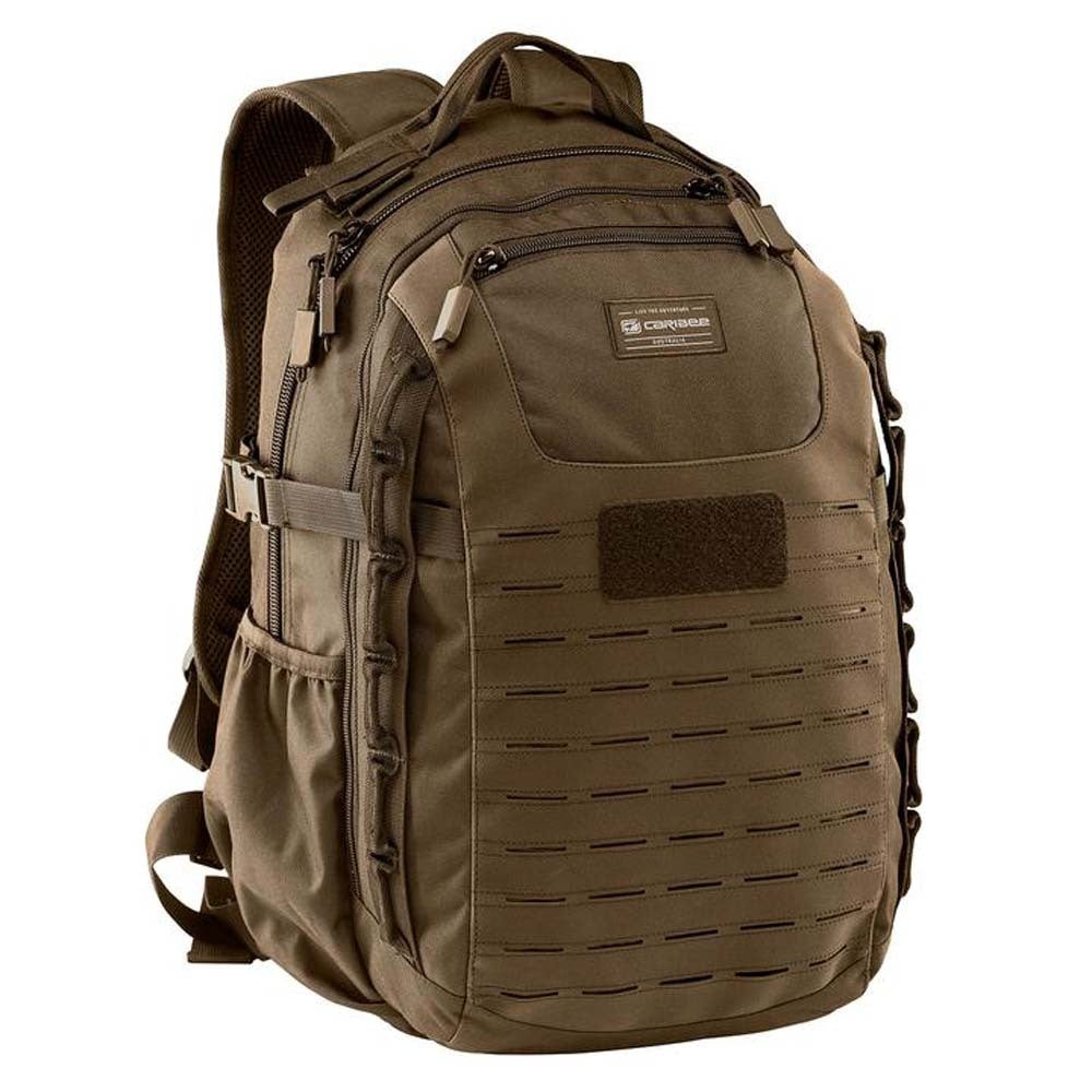 Volume: 35L/50 x 32 x 24cm Military inspired multi-compartment 35L daypack Action Back Extreme padded harness system Sternum strap &amp; removable webbing hip belt for improved pack stability Hydration Ready – just add 2L or 3L reservoir Molle webbing attachment points Front panel HD laser cut lashing points HD webbing carry handle with hydration exit port Multiple internal storage pockets Side accessory/bottle pockets www.moralepatches.com.au