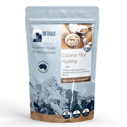 Our Coconut Rice Pudding can be enjoyed as an energising hot breakfast or a delicious dessert. A soft and creamy rice pudding with a subtle nutmeg hint. www.moralepatches.com.au