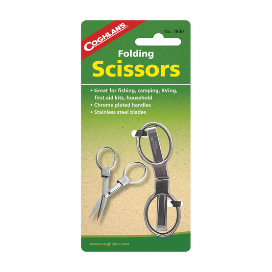 Perfect for a tool box, tackle box, or in the RV, these folding scissors feature stainless steel blades and chrome plated die cast handles. www.moralepatches.com.au