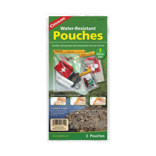 These pouches feature strong welded vinyl construction with convenient hook and loop closures for reliable water resistance. www.moralepatches.com.au