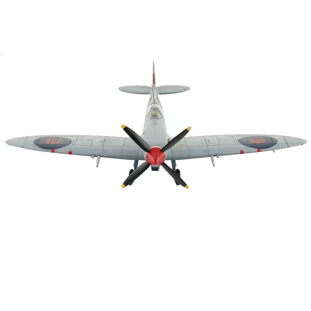 The Mk. IX replaced the Mk. V in June 1942 and on September 12, 1942 a Mk. IX brought down a Ju-86R flying at 43,000 feet. Another major achievement of the Mk. IX took place on October 5, 1944 when 401 Squadron became the first allied aircraft to shoot down an Me-262 jet. www.moralepatches.com.au