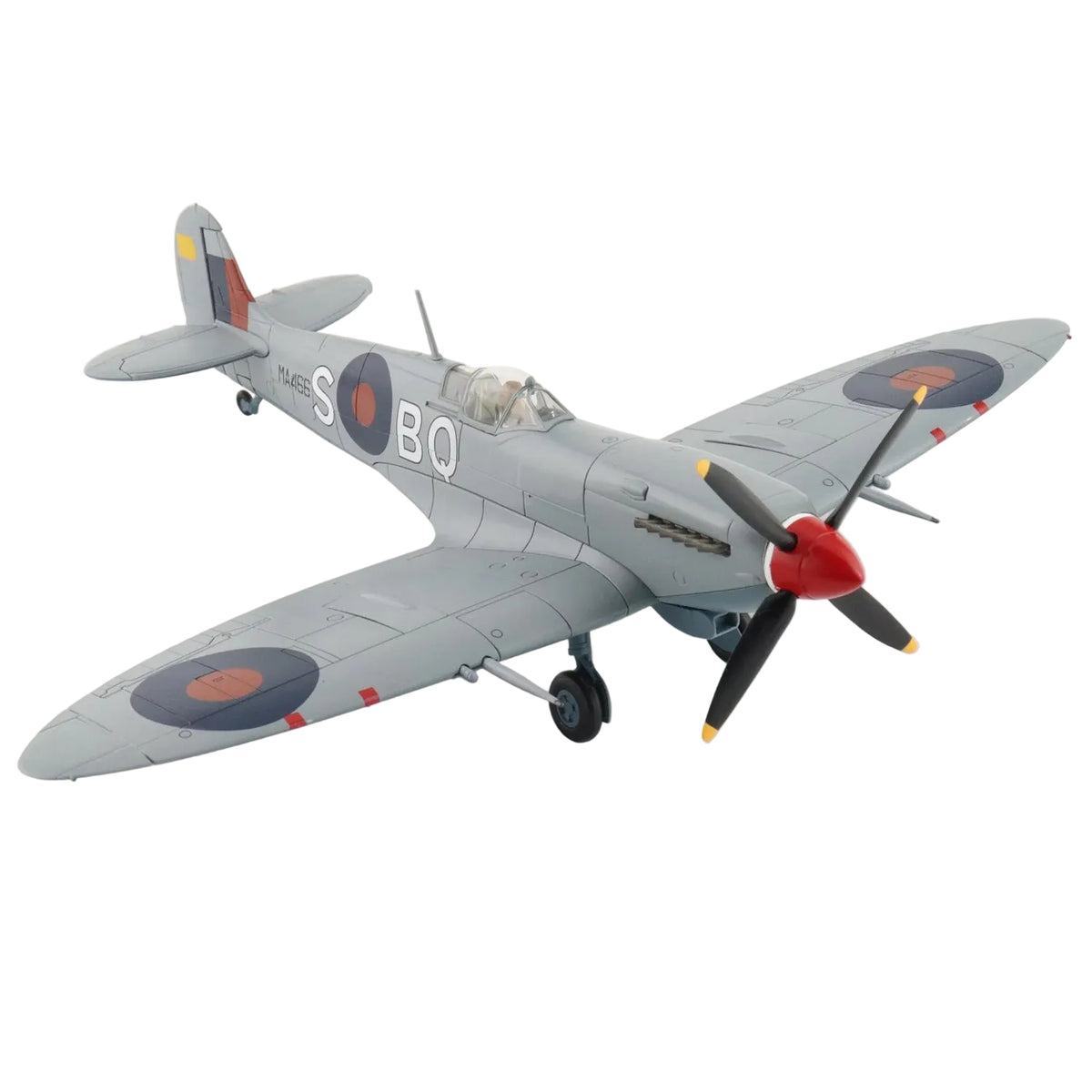 The Mk. IX replaced the Mk. V in June 1942 and on September 12, 1942 a Mk. IX brought down a Ju-86R flying at 43,000 feet. Another major achievement of the Mk. IX took place on October 5, 1944 when 401 Squadron became the first allied aircraft to shoot down an Me-262 jet. www.moralepatches.com.au