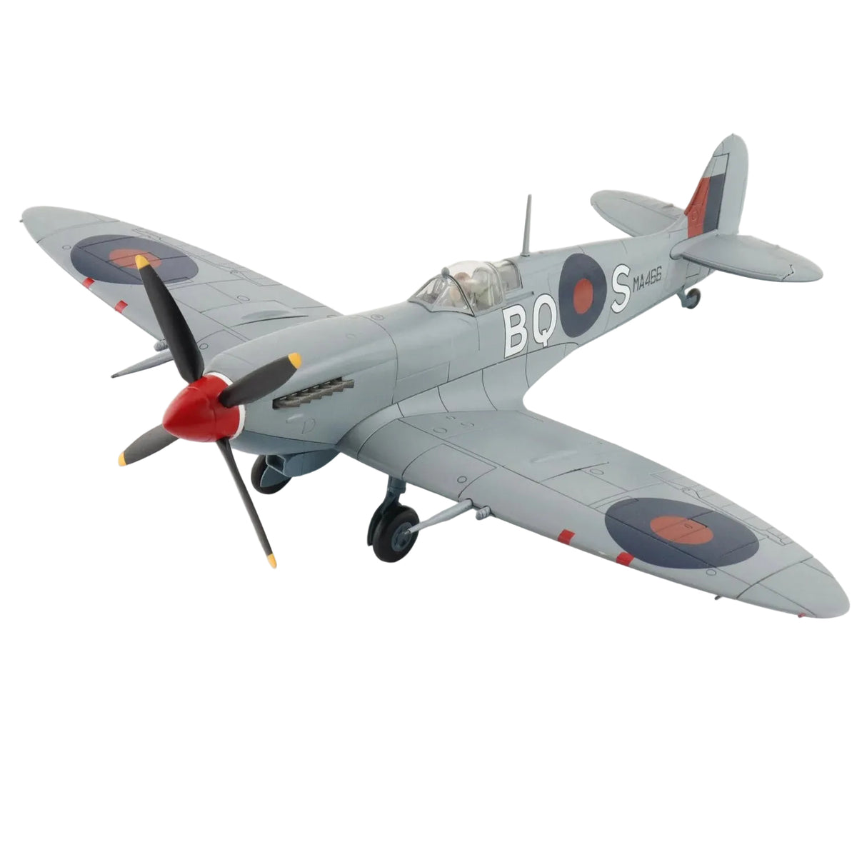 The Mk. IX replaced the Mk. V in June 1942 and on September 12, 1942 a Mk. IX brought down a Ju-86R flying at 43,000 feet. Another major achievement of the Mk. IX took place on October 5, 1944 when 401 Squadron became the first allied aircraft to shoot down an Me-262 jet. www.moralepatches.com.au