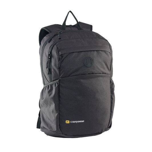 The Caribee Cub is a multi compartment slimline 28L laptop ready backpack with a twist of retro. Great storage from two full length zip storage pockets that can easily swallow A4 sized objects combine with a comfortable Action Back Extreme padded harness system to make this a great everyday backpack. www.moralepatches.com.au