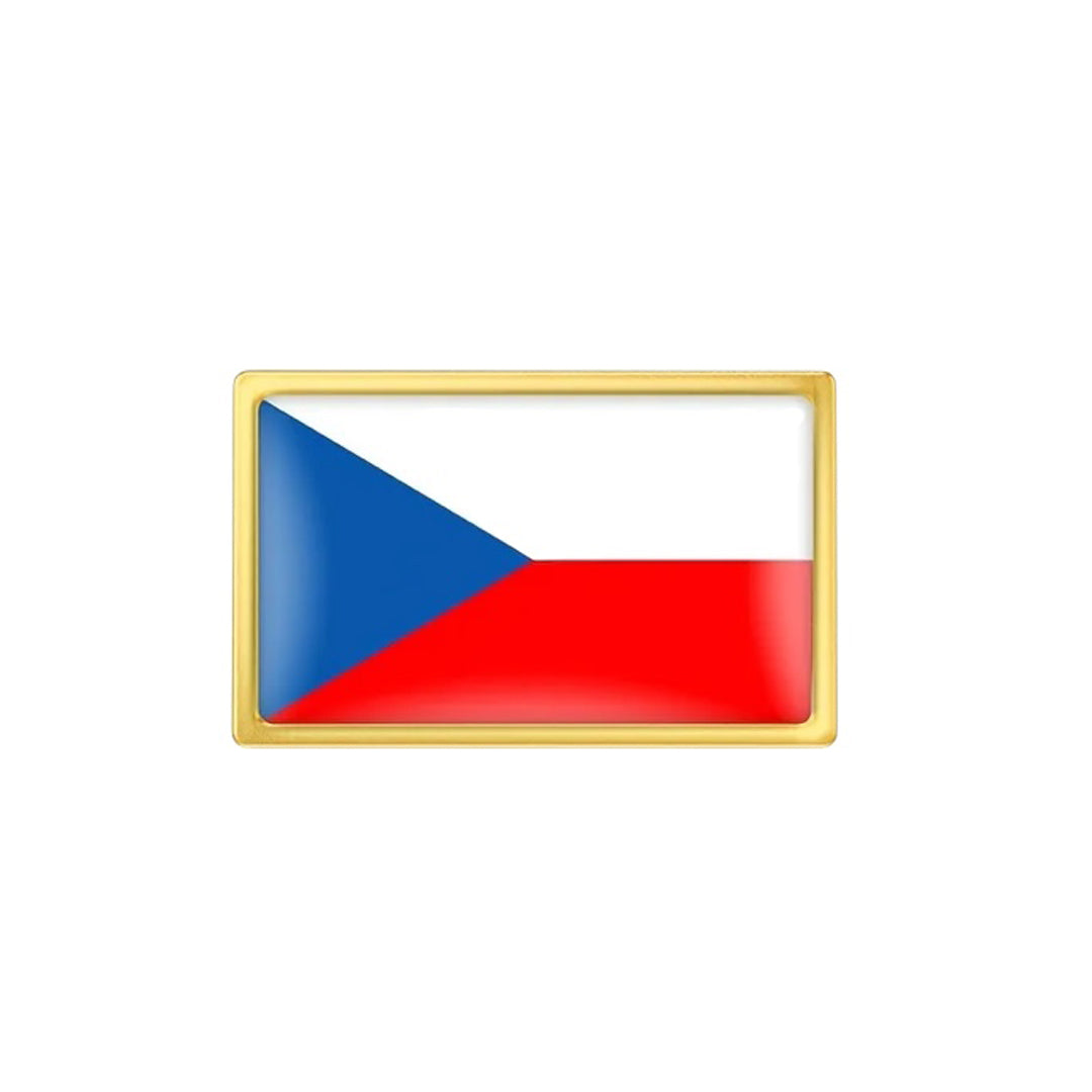 This gold-plated, enamel-filled lapel pin allows you to proudly display the Czech flag while honouring all those who have served or are currently serving in all theatres of war and peacekeeping efforts. Featuring the Czech Flag, it symbolises both national pride and remembrance. www.moralepatches.com.au