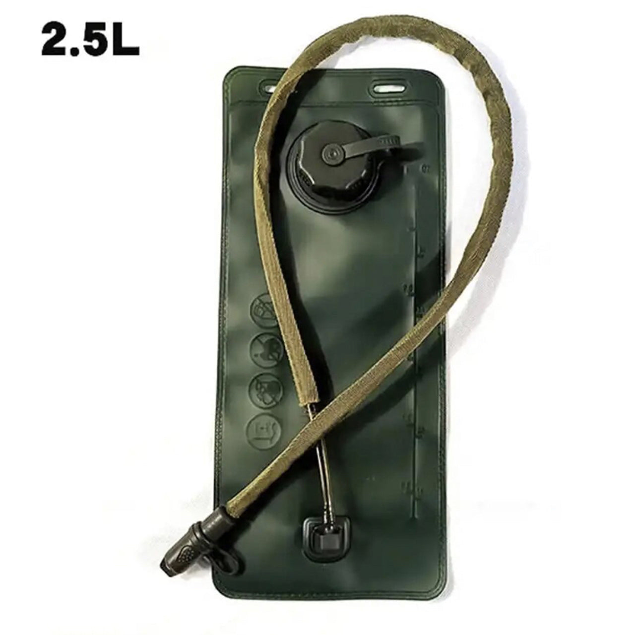 "Experience the ultimate hydration experience with the BPA Free Water Bladder Defence Q Store! Equipped with a TPU bladder and wide mouth fitting, this hydro bladder also includes a screw-in hose attachment and a bite valve with valve cap. Don't miss out on this essential entry level tool!" flat three www.moralepatches.com.au