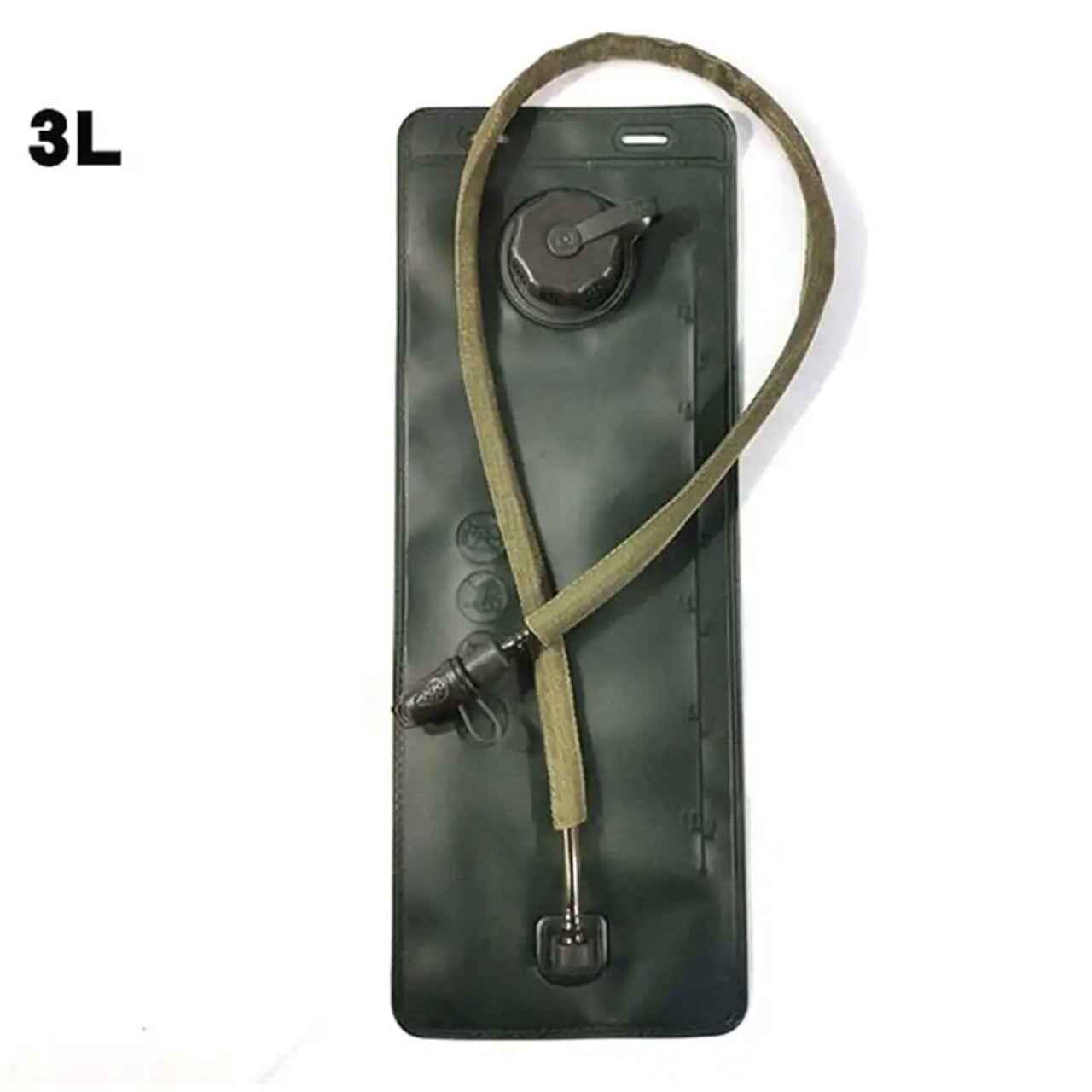 "Experience the ultimate hydration experience with the BPA Free Water Bladder Defence Q Store! Equipped with a TPU bladder and wide mouth fitting, this hydro bladder also includes a screw-in hose attachment and a bite valve with valve cap. Don't miss out on this essential entry level tool!" flat three www.moralepatches.com.au
