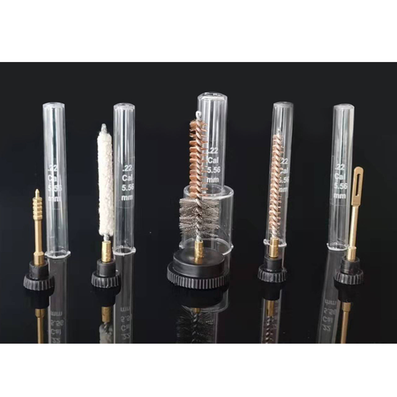 The Dingo Gear .243 calibre Rifle 5 piece Brush Set has the brushes you need. Each brush comes in its own plastic cylinder for safe and clean storage. www.moralepatches.com.au