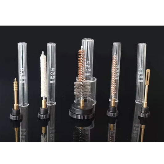 The Dingo Gear .243 calibre Rifle 5 piece Brush Set has the brushes you need. Each brush comes in its own plastic cylinder for safe and clean storage. www.moralepatches.com.au