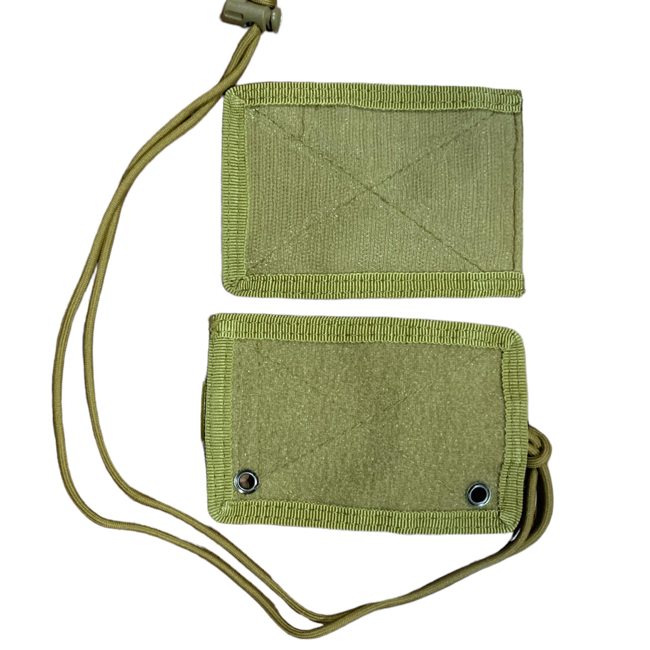 Elevate your tactical gear with the Elite Tactical MOLLE Capable ID Holder in Coyote. Its convenient front ID window and MOLLE compatibility make it the perfect accessory for attaching to your equipment or wearing around your neck. With space for a pen and three separate card slots in the back, this holder offers added security for your valuables. The tear away front ID holder and included paracord with toggle add a rugged and functional touch. www.moralepatches.com.au