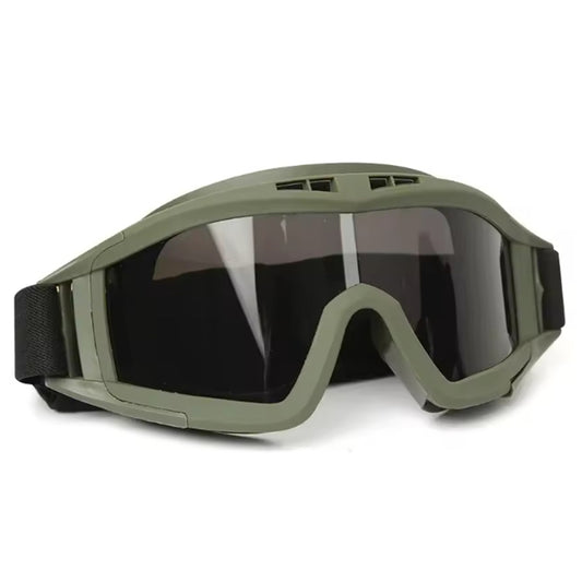 The Elite Tactical Military Goggle OD Green is the ultimate choice for soldiers on the front lines. Made from durable PC material and available in army green, it offers unparalleled protection and reliability in any situation. Equip yourself with the best gear and feel confident as you serve your country with honour and courage. www.moralepatches.com.au