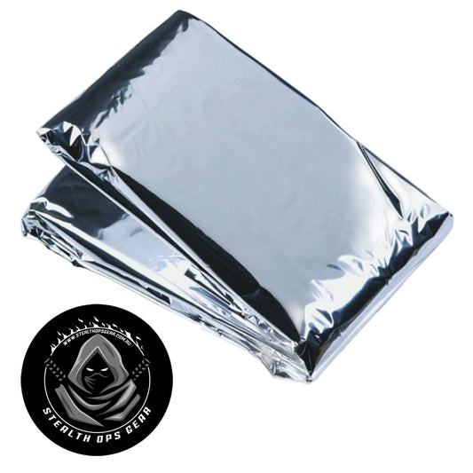 When survival matters, every gram counts. This emergency blanket is your compact lifeline—lightweight enough to slip into a pocket, yet powerful enough to reflect your body heat and keep you alive in harsh conditions. www.moralepatches.com.au