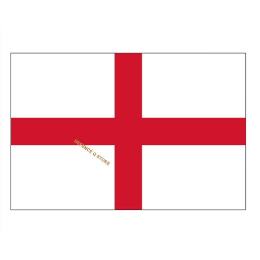 The flag of St George or flag of England is the central element in Britain’s Union Jack.  In the late middle ages, soldiers without livery would march in a white surcoat with the Cross of St George as their emblem or, if they had a livery, the cross would appear on an armband, with St George being the military saint and Crusader. www.moralepatches.com.au