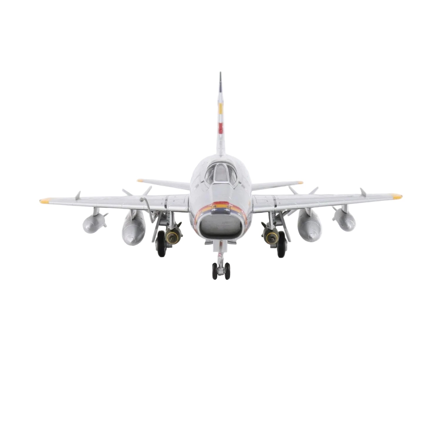 Own a piece of aviation history with this meticulously detailed 1/72 scale F-100D Super Sabre diecast model—the legendary "Hun" that broke the sound barrier. This historically accurate replica captures the aircraft that dominated Cold War skies and proved itself in Vietnam's most intense combat missions.  www.moralepatches.com.au