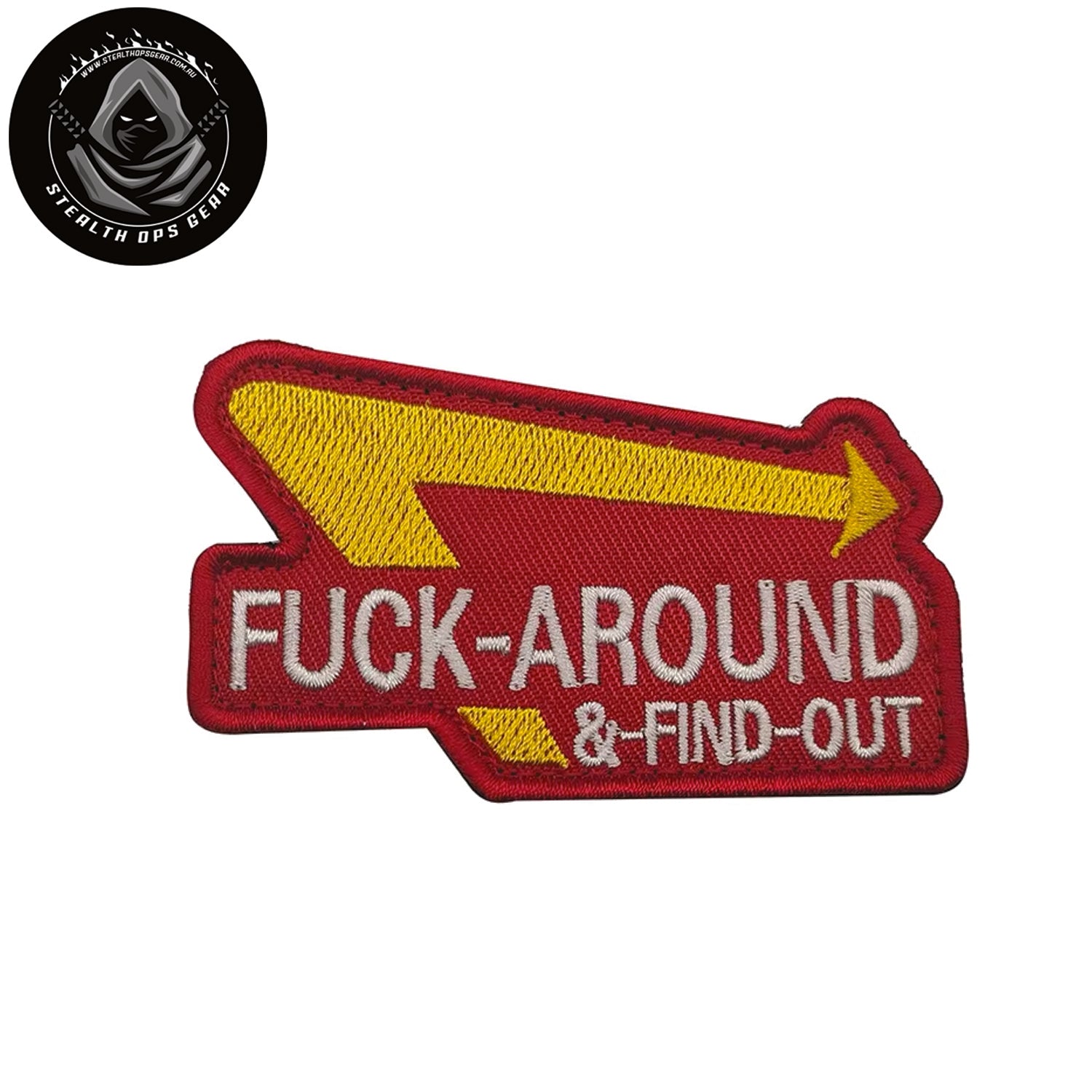 Transform into your strongest self with the FAFO Sign Morale Patch Hook &amp; Loop, measuring 8x4.6cm! Unleash your inner power and conquer every challenge with confidence and style. www.moralepatches.com.au