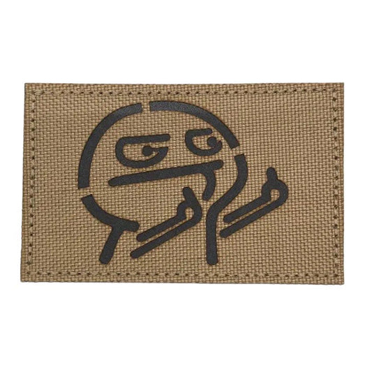 The Fingers Laser Cut Tan Patch Hook & Loop www.moralepatches.com.au