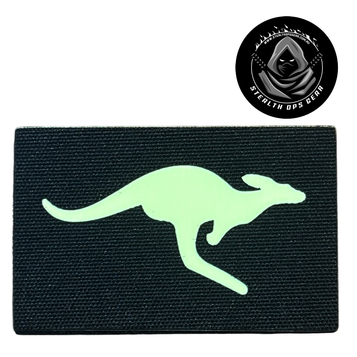 Make a bold statement with the Fluorescent Kangaroo Laser Cut Morale Patch Hook &amp; Loop. This striking 8x5cm patch features laser-cut precision detailing that demands attention. www.moralepatches.com.au