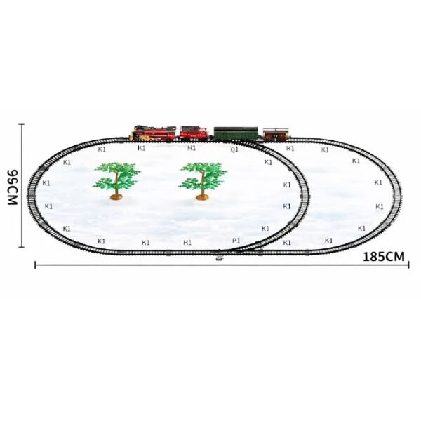 Bring festive cheer to your layout with this detailed Christmas-themed steam train diorama set, featuring realistic lights, steam effects, and a charming scenic environment for a magical holiday display! www.moralepatches.com.au